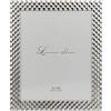 Lawrence Frames Cornice portafoto in metallo argentato 20 x 25 cm, motivo a rombi