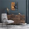 Wallity Accessorio decorativo da parete in legno, colore nero e noce, 49 x 3 x 58 cm, 50% legno (3 cm) e 50% metallo (1,5 mm), design unico per decorazione elegante della casa