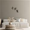 Wallity Hanah Home Elegante accessorio decorativo da parete in metallo nero (3 pezzi) | 100% metallo, spessore 1 mm | Dimensioni: 21 x 27 cm, 22 x 22 cm, 20 x 25 cm | Perfetto per la decorazione della casa