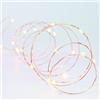 Brightium Ghirlanda di luci a LED in filo di rame, 2 m, con batterie a bottone, luce bianca fredda, ideale per decorare feste e ambienti