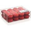 Wiedemann Candele galleggianti, Cera, Rosso, 40 mm, 24 unità