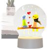 Generic Luce notturna per coppie, lampada notturna a LED in acrilico, per coppie, compleanno, moglie, marito, lei, lui