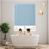 Generico Tende Veneziane in Metallo di Alluminio, 60cm 70cm 80cm 100cm 115cm 120cm, Tende Veneziana Alluminio per Finestre, Veneziane da Interno Privacy e Protezione Solar, per Decorazione Casa Cucin(Light Blu