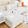 TLMQYXZE Impermeabile Copridivano Chaise Longue ,1/2/3/4 Posti Con Penisola Elasticizzato Jacquard Per Soggiorno, Copridivano Angolare Combinato, Adatto Alla Maggior Parte Dei Divani(Beige,190CM-230CM)