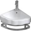 JOSIAHCQ Lavabo Bagno Angolare Sospeso Lavandino Bagno Mobile Bagno Salvaspazio con Rubinetto per Piccoli Spazi(32cm/12.59in)