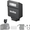 Godox iM22 Mini Fotocamera Flash, Batteria incorporata con 5 Livelli Flash Power per Canon/Sony/Fuji/Nikon/Panasonic/Olympus, per fotocamere con hotshoe singolo contatto