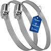 VIOKS 2 fascette stringitubo da 70 a 90 mm di diametro/fascette stringitubo in acciaio inox/fascette stringitubo e fascette in acciaio inox