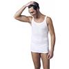 NOTTINGHAM 3 Pezzi Canottiera Uomo Spalla Stretta VS1500 in Cotone Costina (Bianco, 4/M)