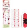 Mylee Gel Nail Wraps Stickers [The French Garden] - Unghie Gel Adesive Pre-Polimerizzate per Manicure Istantanea, Lampada Non Necessaria, Ultra Resistenti, Lunga Durata, Facili da Applicare