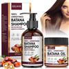 Meanju Olio di Batana per Capelli, Batana Olio Shampoo + Batana Oil for Hair Growth, Batana Shampoo, Batana Crema Conditioner, Batana Oil for Hair Growth, per Capelli Più Sani, Più Spessi