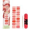 Mylee Gel Nail Wraps Stickers [Red Hot Spots] - Unghie Gel Adesive Pre-Polimerizzate per Manicure Istantanea, Lampada Non Necessaria, Ultra Resistenti, Lunga Durata, Facili da Applicare