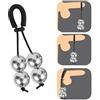 MKGMYGZ Cockring Weight Anello Fallico Penis Ring Anello Per Pene Da Uomo Testicoli Anello Ritardante Per Pene Da Uomo (Four Ball)