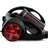 TESLA PowerClean Pro - Aspirapolvere Senza Sacco con Filtro HEPA Lavabile, Super Potente e Silenzioso, Stabilità Migliorata, Cavo Lungo, 800W, Nero e Rosso