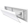 GODARM Deflettore Condizionatore Universale Materiale Dells'ABS, Regolabile Parabrezza Aria Condizionata Scudo del Condizionatore Freddo/Calda, Prevenire Flusso Diretto di Aria Aria (Size : A-20 * 60CM)