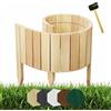 be4nature Rollborder Staccionata 100 x 10 cm Hellbraun Bordatura impregnata per aiuole in Legno di Pino Piccola Recinzione Decorativo Palizzata da Giardino Bordura per orto