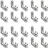 AUTOUTLET 20 Pezzi Slot a 90 Gradi Scanalatura 6 mm per Profilo in Alluminio Staffa Angolare a Forma L per Serie EU2020 Connettore Angolare per Profilo di Estrusione in Alluminio