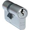 FELGNER Cilindro corto Euro Minus | Cilindro di chiusura profilato | Serratura per porte strette, porte in metallo, porte in vetro, cancelli da giardino | incluso 3 chiavi | 25|30 mm