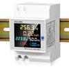 GBKDQQ 6 in 1 Contatore Energia Elettrica Monofase, AC 40-300V 100A Multifunzione Misuratore Consumo Elettrico Amperometro Voltmetro DIN Misuratore di Elettricità con Display LCD