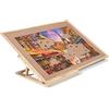 Becko US Set di tavola puzzle e staffe, in legno, con tavola puzzle per fino a 1000 pezzi (1500 pezzi)