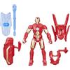 Marvel Epic Hero Series Battle Gear Iron Man, action figure da 10 cm, giocattoli supereroi Avengers, per bambini dai 4 anni in su