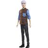 Barbie- Ken Fashionistas con Capelli Viola, Camicia a Quadri e Accessori, Giocattolo per Bambini 3+Anni, GHW70