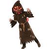 Morph Costume Spaventapasseri Bambino, Costume Halloween Bambino | Mantello, Cappuccio & Maschera di Zucca, Dettagli di Paglia, Perfetto per Halloween, Ideale per il Gioco di Ruolo