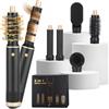 Strixorn Airstyler Pro 5 in 1 Set styler per capelli, motore ad alte prestazioni da 110.000 giri/min + ioni negativi, 3 livelli di temperatura (50-105°C), spazzola ad aria calda silenziosa con ferro