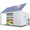Ibuz.in Congelatore commerciale walk-in, 3x2x2m cella frigorifera, energia solare + griglia, controllo della temperatura -18℃, pannelli PU, luce LED, auto-sbrinamento