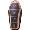TECART Custodia protettiva per chiavi dell'auto, adatta per BYD Atto 3 Han Tang Song Pro-DM-i Yuan Qin Seal Dolphin, custodia per chiavi, 4 tasti, colore nero