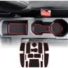 KUNGKIC Tappetino antiscivolo per scanalatura porta dell'auto, per Duster 2021-2025, Dacia Sandero 3, Sandero Stepway, scatola portaoggetti per bicchieri d'acqua, tappetino antiscivolo, tappetino in