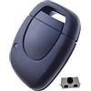 ANGOFIZ Cover per chiave telecomando senza lama compatibile con Renault Clio 2 Kangoo Twingo Scenic Megane Master +1 pulsante Switch (con slot batteria)