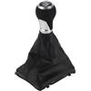 TUCKBOLD Pomello del Cambio Manuale a 6 Velocità con Copertura per Audi A4 B8 No.8K0863278H | Leva del Cambio del Cambio del Cambio del Cambio in Plastica Finta Pelle 1 Pezzo