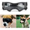 N\D Occhiali per animali domestici, protezione UV, occhiali da sole per cani, con cinturino regolabile, antivento e anti-neve, per proteggere gli occhi dei cuccioli (nero)
