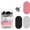 YUNYU 120 dischi abrasivi per pedicure - Contiene tamponi abrasivi grana 80/120/180/240, 2 punte metalliche e fogli da 25 mm, compatibili