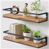 AFAjwsc Mensole Da Muro Legno, Mensola da Muro, Mensola da Parete, 42CM, per Cucina, Bagno, Ufficio, Soggiorno