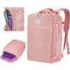 AS AMH STYLE AMH STYLE Zaino da viaggio- Zaino da viaggio cabina aereo 45 * 32 * 20 - Zaino da viaggio Ryanair, con 5 scomparti, comodo con porta USB, COMPRENDE Sacchetto sottovuoto con cerniera.