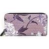 GABS Portafoglio in pelle stampata Donna GMONEY17 Rose Toni Glicine