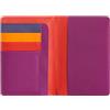 DUDU Porta passaporto pelle e carte di credito RFID multicolore Fucsia