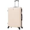 CELIMS - Valigia Grande 23 kg Rigida Leggera | Valigia da Stiva 75cm Donna | Lucchetto Integrato | ABS | Trolley Grande 75cm con 4 Ruote | Beige