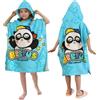 BITOYO Teli Mare Bambini con Cappuccio Asciugamano Poncho Bambini per Spiaggia Bagno Doccia Nuotare Piscina Accappatoio per Ragazze Ragazzi Bambini Asciugamano 6-14 Anni (Panda A)
