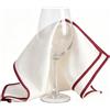 Jecdfs 3pcs lucidanti in microfibra,panni per la pulizia in vetro, Panno per Lucidare Il Bicchiere di Vino, 60 x 40 cm, per lucidare il vetro per cucina, hotel e gastronomia, colore bianco, con bordo
