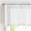 thirei Tende a Pannello, Confezione da 2 Tende da Bistrò, 60 x 45 cm (L x A), Tenda Corta, Tenda da Cucina, per Bagno, Decorazione per Finestre Piccole, Grigio