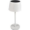 greenandco Lampada da Tavolo LED solare senza fili, ricaricabile, dimmerabile, controllo tattile, 3000-5000K, CRI 90, 2600mAh, per interni ed esterni, colore: bianco