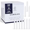 Candle Charisma 100 candele bianche per incantesimi, candele profumate alla paraffina da 10,2 cm, senza fumo e antigoccia, candele colorate, lunghe candele coniche spesse 1,1 cm per rituali