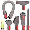 Italdos Spazzola Kit Accessori con Tubo Accessori Estensione per Dyson V7 V8 V10 V10 V11 + 2 Spazzole (6 in 1)