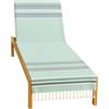 o-day Telo Mare Cotone Fouta 170x90 cm - Asciugamano Mare Cotone Leggero per Spiaggia, Lettino, Viaggio, Uomo Donna, Righe, Salvaspazio (Blu con Righe Azzurre)