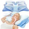 Derila Ergo - Cuscino cervicale in memory foam, cuscino ergonomico per il collo, per fianchi, schiena e addominali, confezione da 1
