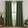 MRTREES Tende Oscuranti per Interni Camera da Letto Verde Oliva 2 Pezzi 140X245 CM, Tenda Oscurante da Interno con Anelli, Tende Termiche Isolanti per Finestre Soggiorno Salotto Moderne