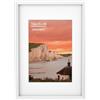 UHOUSEST Cornice per Foto in Legno 10x15 cm, Bianca Classica con Supporto, Vetro Plastico Antirottura per Parete e Tavolo
