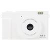 Annadue 1080p Fotocamera Digitale da 48 MP, Punto Digitale CCD Portatile e Fotocamera Sparare con Zoom Ottico 15x, Focus Intelligente, Flash LED, Trasferimento WiFi per Ragazzi Ragazze (WHITE)